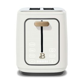 Beautiful 2-Slice Toaster with Touch-Activated Display, White Icing by Drew Barrymore