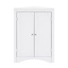 sideboard cabinet,corner cabinet,Bathroom Floor Corner Cabinet with Doors and Shelves, Kitchen, Living Room,Free Standing Storage Cabinet for Bathroom